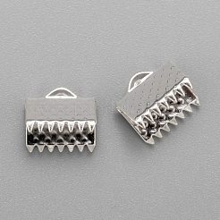 Iron Ribbon Crimp Ends&nbsp;E004Y-S