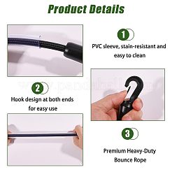 Nylon Adjustable Elastic Tail Strap&nbsp;AJEW-WH0481-758A