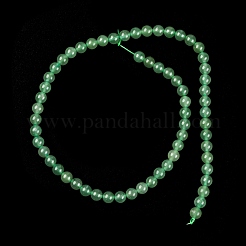 Natural Green Aventurine Round Bead Strands&nbsp;G-P070-37-6mm