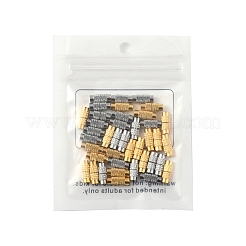 40Sets 2 Colors Column Brass Screw Clasps&nbsp;KK-FS0001-62