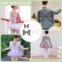 12Pcs 4 Styles Polyester Butterfly Wings&nbsp;FIND-FG0005-18