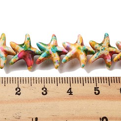 Synthetic Turquoise Dyed Beads Strands&nbsp;G-P507-04J