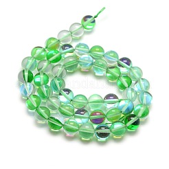 Synthetic Moonstone Beads Strands&nbsp;G-F143-8mm-04