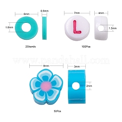 50Pcs Handmade Polymer Clay Flower Plum Blossom Beads&nbsp;DIY-FS0001-55