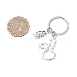 Rabbit and Lantern Alloy Keychain&nbsp;KEYC-JKC01072