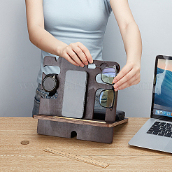 Wood Storage Organizer Stands for Watch&nbsp;ODIS-WH0038-142B