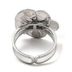 Non-Tarnish 304 Stainless Steel Open Cuff Rings&nbsp;RJEW-Z018-28P