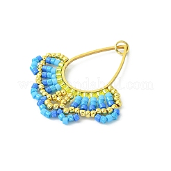 Glass Seed Beaded Pendants&nbsp;PALLOY-MZ00531-02