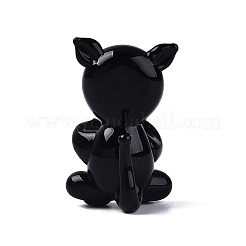 Handmade Lampwork Cat Figurine Display Decorations&nbsp;LAMP-N034-26