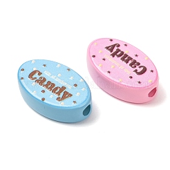 Opaque Printed Acrylic Beads&nbsp;AC-CBAC57E-08