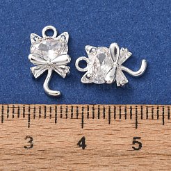 Brass with Cubic Zirconia Pendants&nbsp;KK-L270-08S