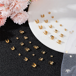 150Pcs 3 Size Brass Bead Tips&nbsp;KK-BBC0009-14