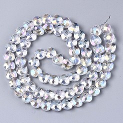 Electroplate Glass Beads Strands&nbsp;EGLA-S176-08A-A01