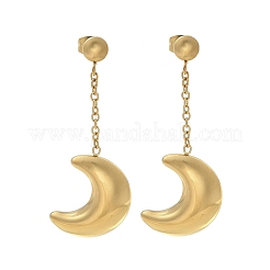 304 Stainless Steel Dangle Stud Earrings&nbsp;EJEW-C137-04G