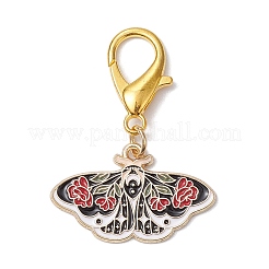 5Pcs 5 Styles Alloy Enamel Pendant Decorations&nbsp;HJEW-JM02336