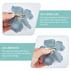 6Pcs Flower Cloth Brooches for Backpack Clothes Wedding Party&nbsp;JEWB-FH0002-38C