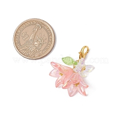 6Pcs Flower Butterfly Acrylic Pendant Decoration&nbsp;HJEW-JM02942