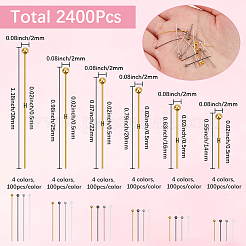 2400Pcs 24 Styles Brass Ball Head pins&nbsp;KK-SP0002-41