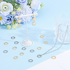 120Pcs 2 Colors 201 Stainless Steel Charms&nbsp;STAS-BC0010-54