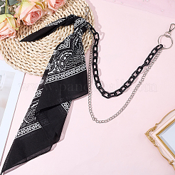 1Pc Alloy Curb Chain & Plastic Paperclip Chain Double Layer Chains for Pants&nbsp;AJEW-BM0001-26