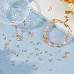 600Pcs 2 Styles Brass Open Jump Rings&nbsp;KK-HS0001-43
