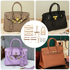 2 Sets Alloy Bag Lock Clasp Set&nbsp;FIND-WR0006-90
