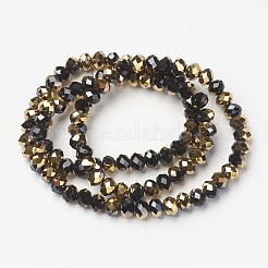 Electroplate Opaque Glass Beads Strands&nbsp;LS-EGLA-A034-P4mm-O01