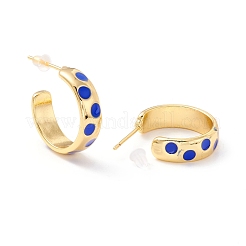 Real 18K Gold Plated Brass Stud Earrings for Women&nbsp;EJEW-I684-09G-02-RS