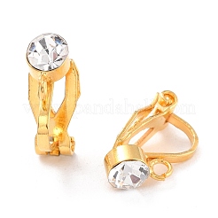 Brass Clip-on Earring Findings&nbsp;KK-C219-01G