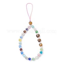Heart Cat Eye Mobile Straps&nbsp;HJEW-JM03427-01