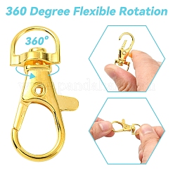 Alloy Swivel Lobster Claw Clasps & Split Key Rings Findings Kits&nbsp;DIY-YW0011-82