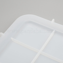 Rectangle with Pattern Handle Dinner Plate Silicone Molds&nbsp;X-DIY-L021-57