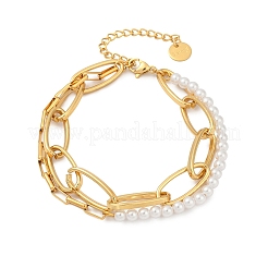 304 Stainless Steel Multi-strand Bracelets&nbsp;BJEW-C104-02G