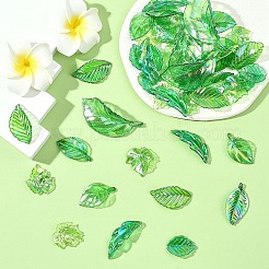 80Pcs 8 Colors UV Plating Acrylic Pendants&nbsp;OACR-YW0003-88