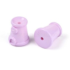 Spray Painting Opaque Acrylic Beads&nbsp;MACR-K357-10B-02