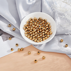100Pcs Round PVD Vacuum Plating 304 Stainless Steel Beads&nbsp;STAS-DC0010-56A