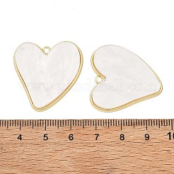 Valentine's Day Alloy with Acrylic Pendants&nbsp;AC-E003-11B-G01