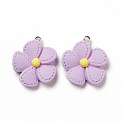 Opaque Resin Pendants&nbsp;RESI-E024-01P-04