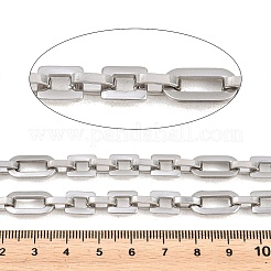 201 Stainless Steel Oval with Square Link Chains&nbsp;CHS-H118-16P