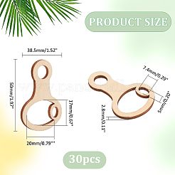 30Pcs Wood Thread Winding Boards&nbsp;FIND-PH0020-67B