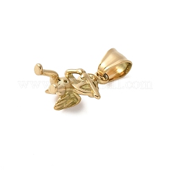 304 Stainless Steel Pendants&nbsp;STAS-R158-02G