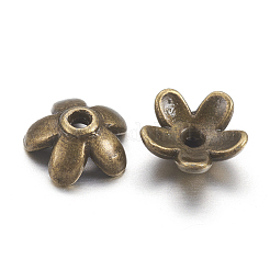 Tibetan Style  Zinc Alloy Bead Caps&nbsp;LS-TIBEB-6.5x3-AB-FF