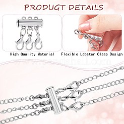 8 Strands 8 Style 304 Stainless Steel Chain Extender&nbsp;DIY-SZ0004-40