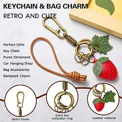 1Pc Wooden Pendant Keychain&nbsp;KEYC-SZ0001-24G
