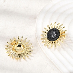 Sun Brass Stud Earrings&nbsp;EJEW-D352-02G