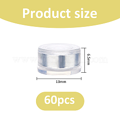 60Pcs Plastic & Carbon Steel Bearing Steel Spin Axis&nbsp;FIND-FH0018-26A