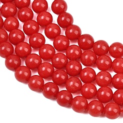 Dyed Natural White Jade Beads Strands&nbsp;GG-CBAD029-A09-6mm