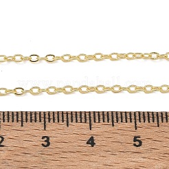 2MMM Brass Cable Chain Necklaces for Women&nbsp;KK-CBA2293-01G