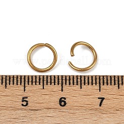 304 Stainless Steel Open Jump Rings&nbsp;X-STAS-Z137-01G-08