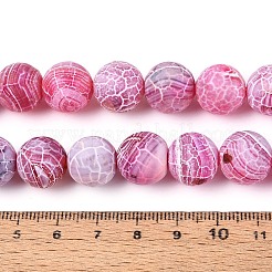 Dyed Natural Weathered Agate Beads Strands&nbsp;G-T144-28